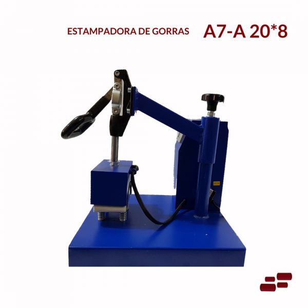 estampadora gorras azul